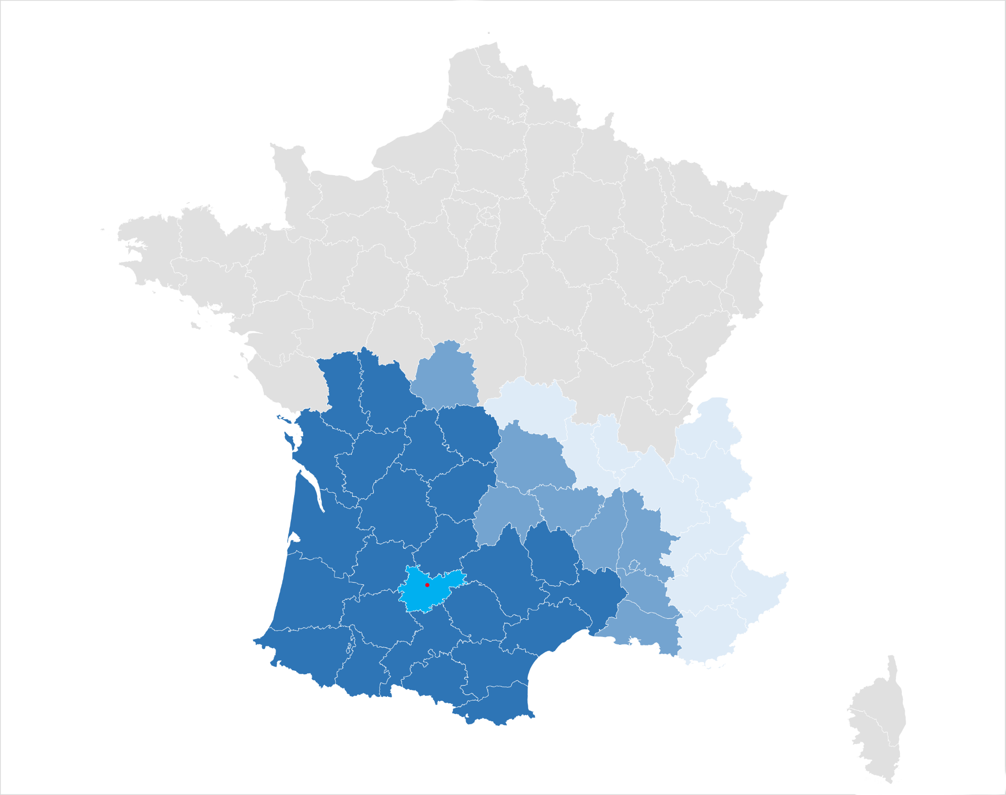 Carte du secteur d’activité de LELEU Conseil